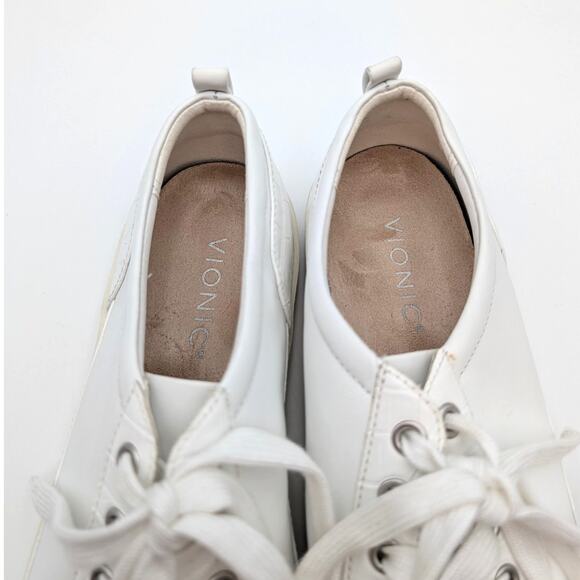 Vionic Winny Women's Lace Up Sneaker Shoes Leather White Size US8 EU38.5 - Picture 9 of 12